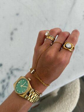 "The Dylan Ring" gold ring with diamond